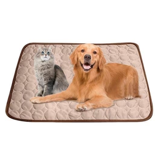 Cooling Mat for Dogs and Cats, Light Brown, 100×70cm, Breathable, Multiple Colors, Compatible with All Breeds