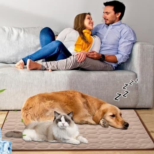 Cooling Mat for Dogs and Cats, Breathable, Multiple Colors, Compatible with All Breeds, 62×50cm