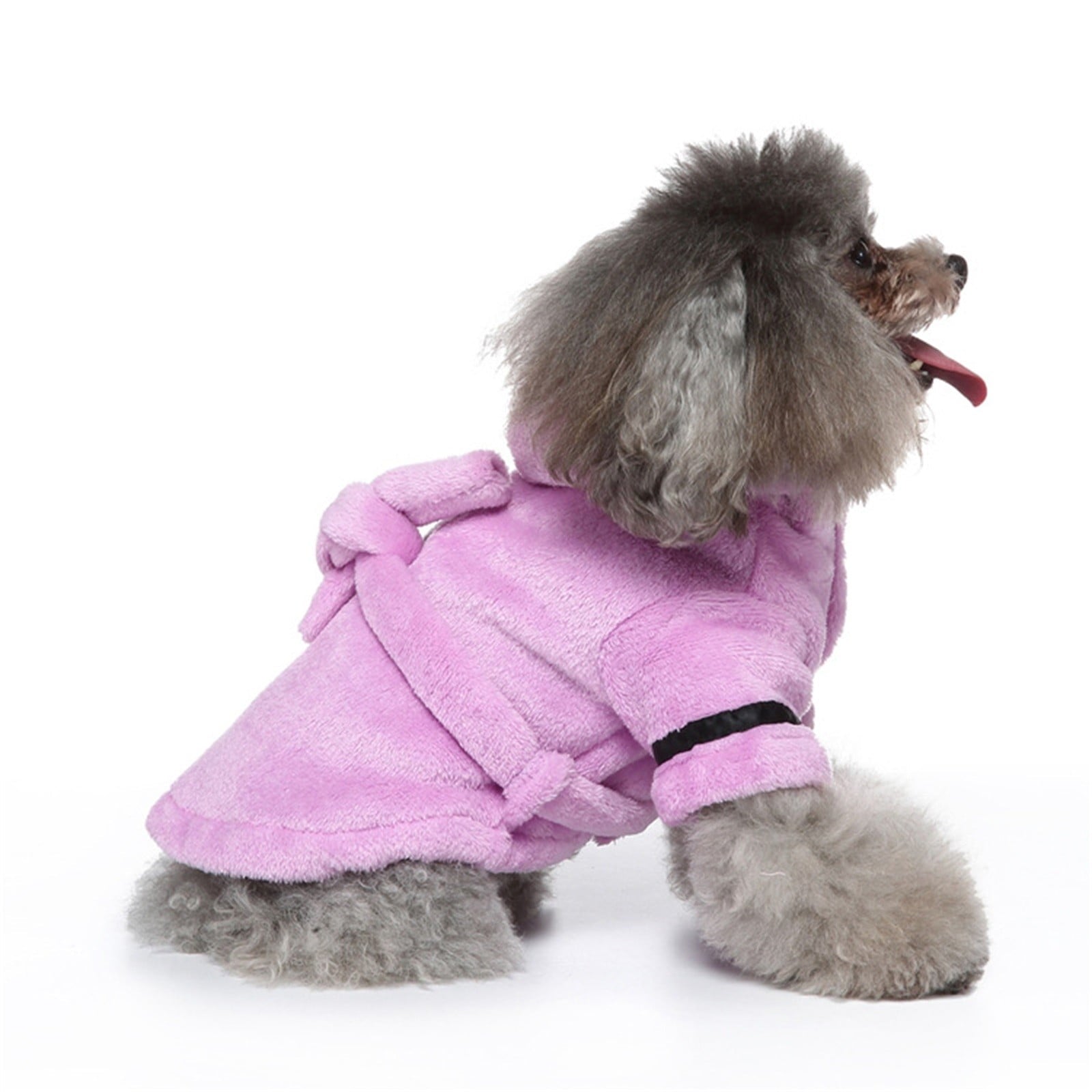 LGCASL Pet Bathrobes, Pajamas Clearance! Dog Cat Bathrobe Pet Clothes Hotel Bath Towel Pet Bathrobe Nightgown Pajamas (Army Green, L) M Purple