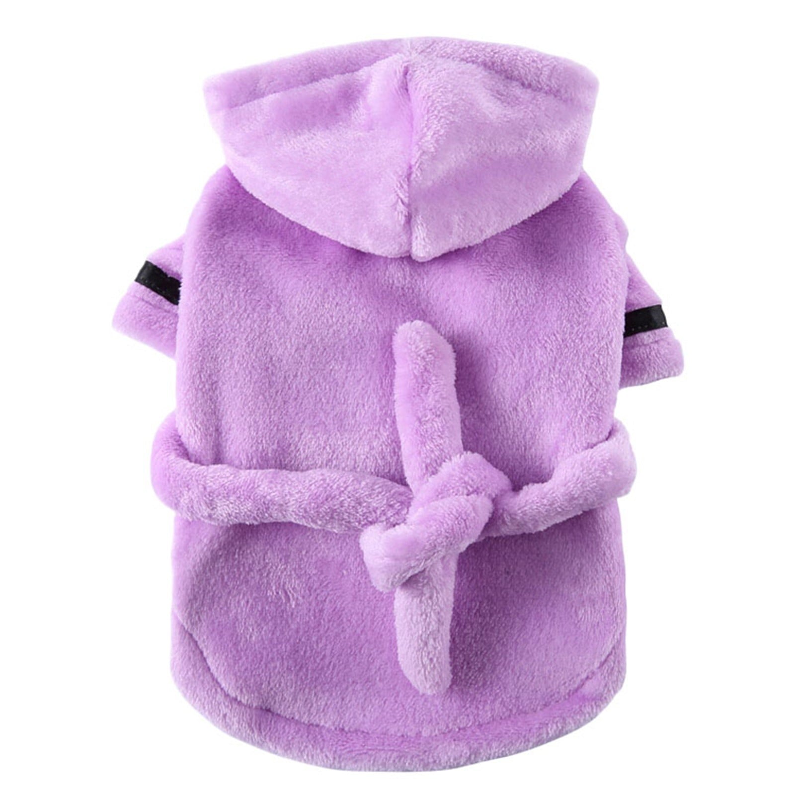 LGCASL Pet Bathrobes, Pajamas Clearance! Dog Cat Bathrobe Pet Clothes Hotel Bath Towel Pet Bathrobe Nightgown Pajamas (Army Green, L) XL Purple