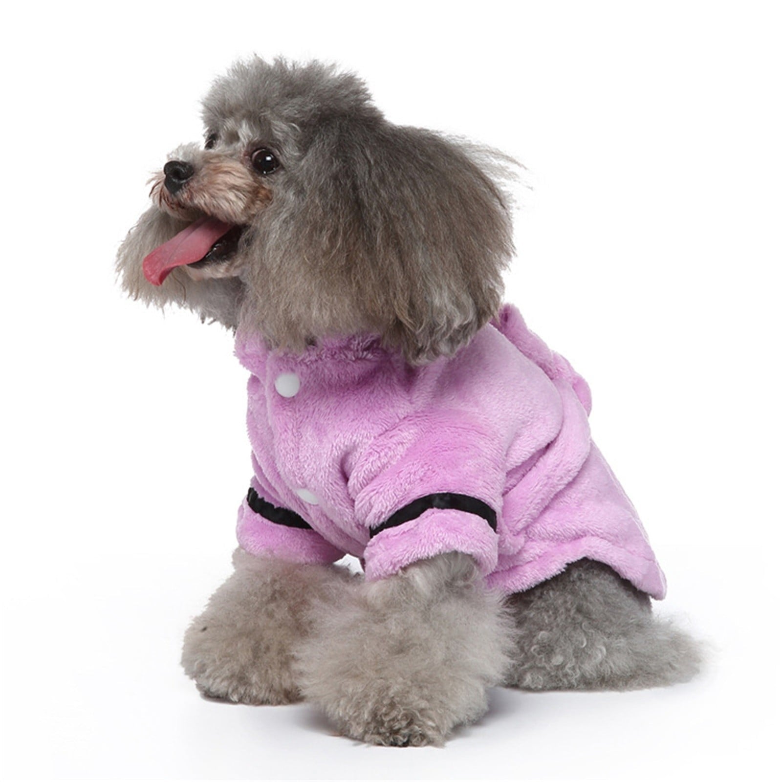 LGCASL Pet Bathrobes, Pajamas Clearance! Dog Cat Bathrobe Pet Clothes Hotel Bath Towel Pet Bathrobe Nightgown Pajamas (Army Green, L) XL Purple