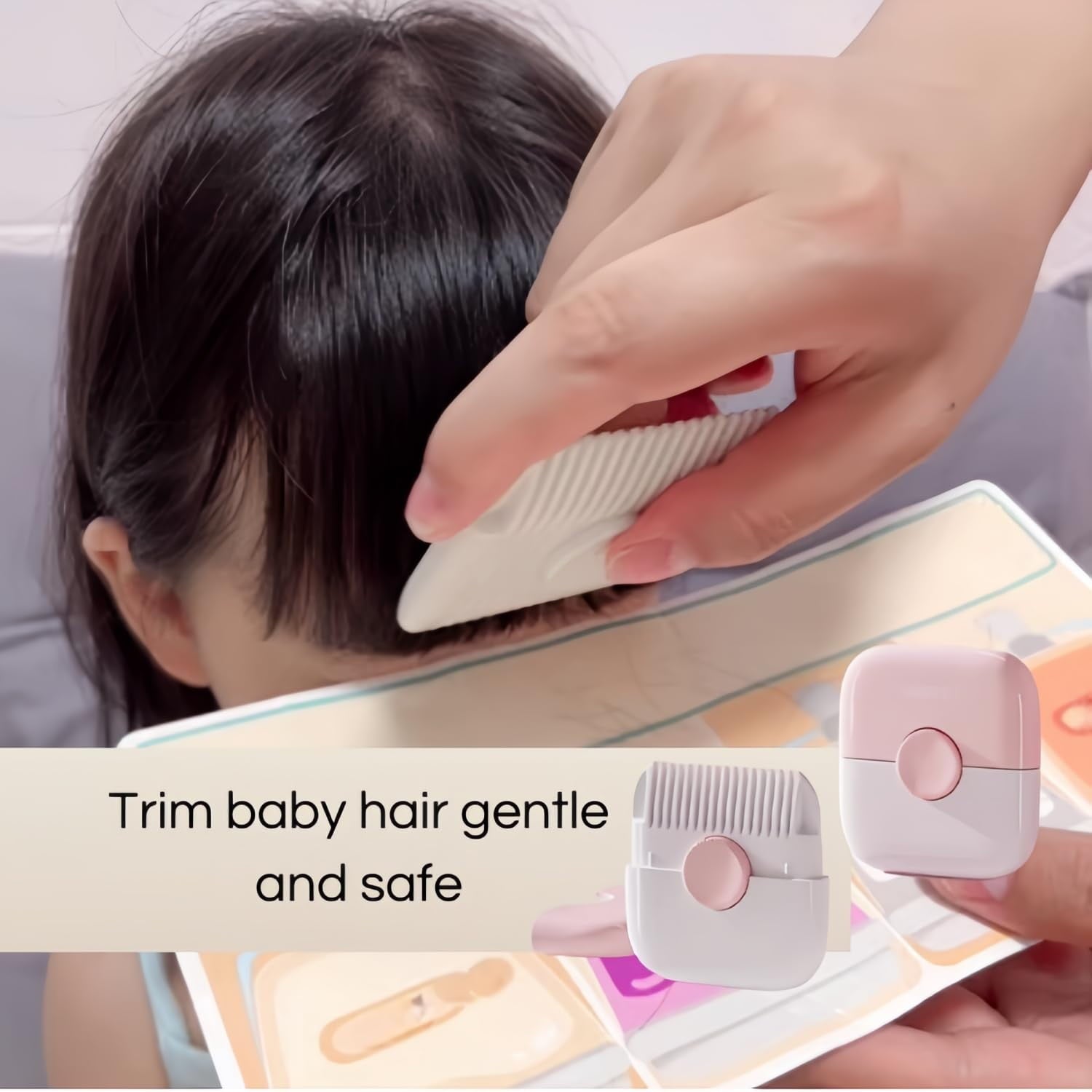 Hair Trimmer/Comb Kids, 2 in 1 Hair Trimmer, Split Ends, Razor Comb, Split End Trimmer with Blades 2 in 1 Dual-Side Design, Blades Replaceable C