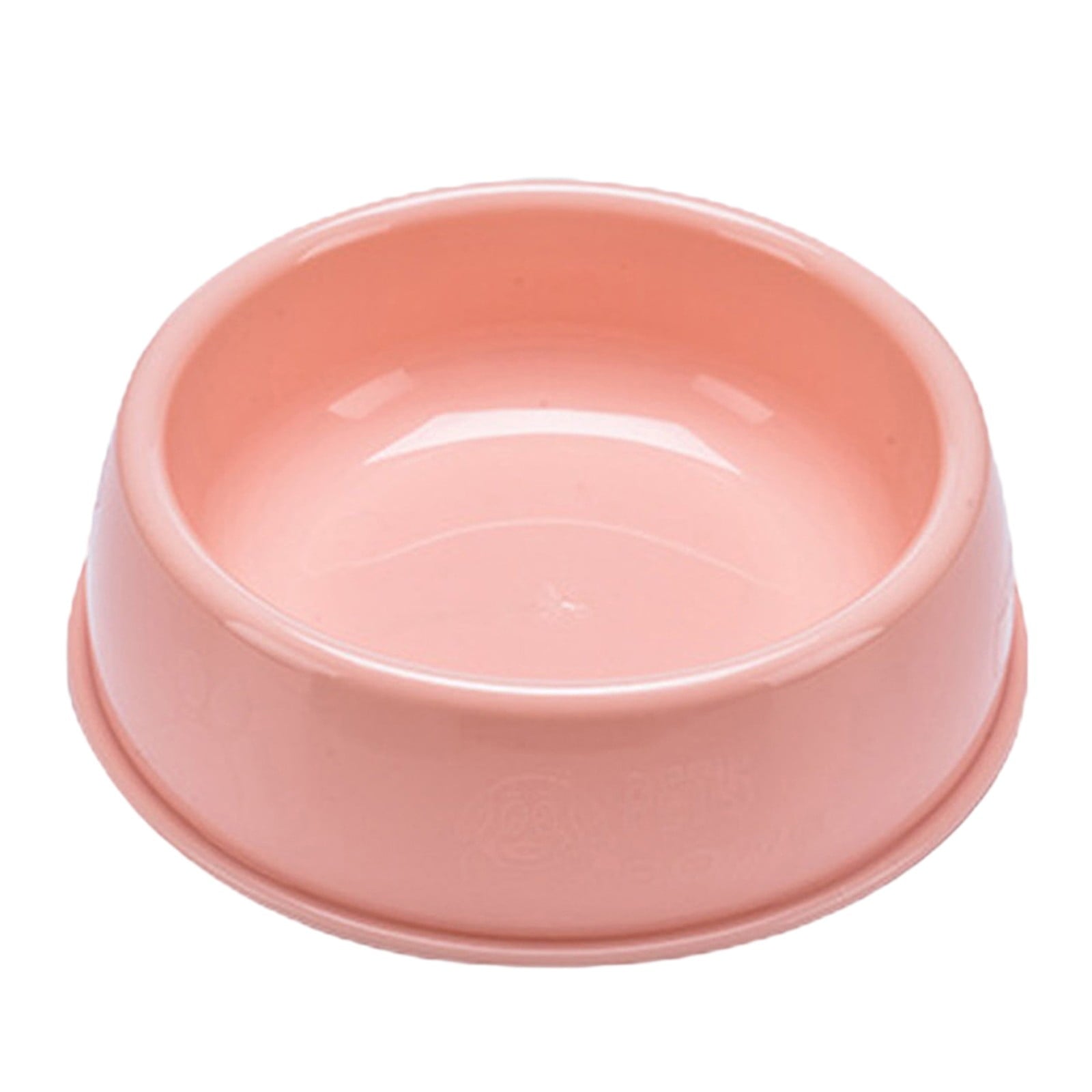 Plastic Dog Bowl,Non Slip Candy Color Plastic Pet Food Bowl,Shallow Cat Food Dish ,Reusable Pet Food And Water Bowl,Puppy Cat Animal Feeding Bowls ,Pet Food Container Storage Easy To Clean 5.19" x 1.97" x 5.12" Pink