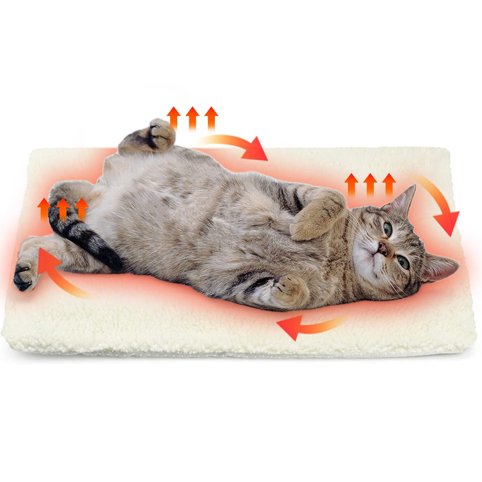Self Warming Cat Dog Bed with Heat Storage Aluminum Foil,Machine Washable Pet Mat for Indoor Outdoor Use,No Electricity Needed for Cozy Warmth,Suitable for Pets Up to 25 Pounds