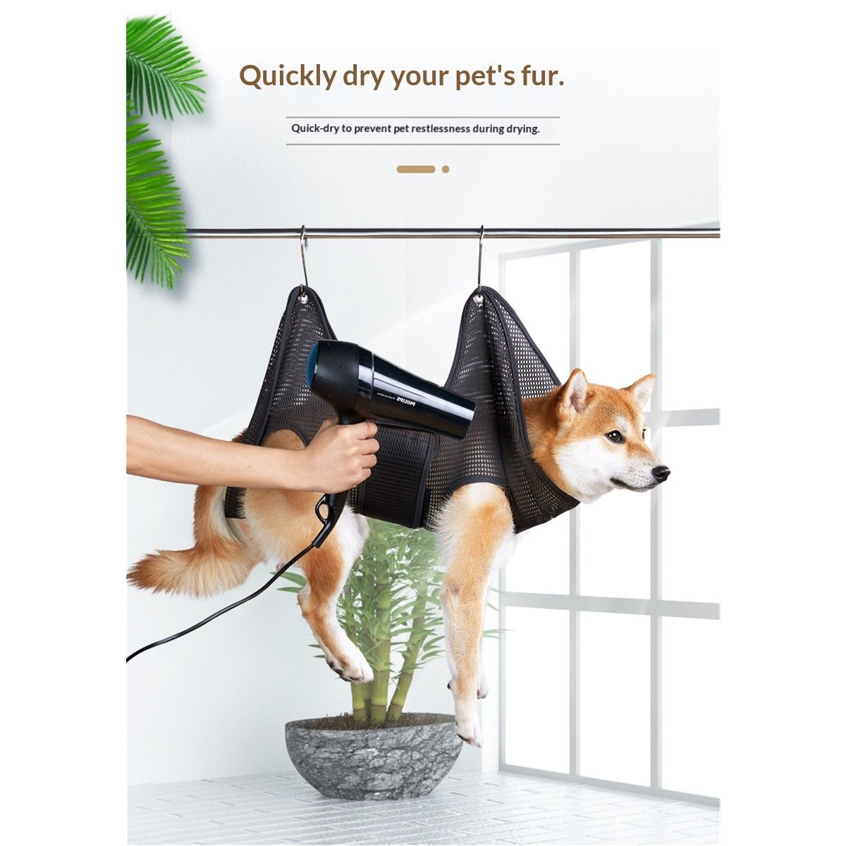 Dog Grooming Hammock - Dog Sling for Grooming, Pamper Your Furry with This Stress-Free Dog Grooming Kit  Large