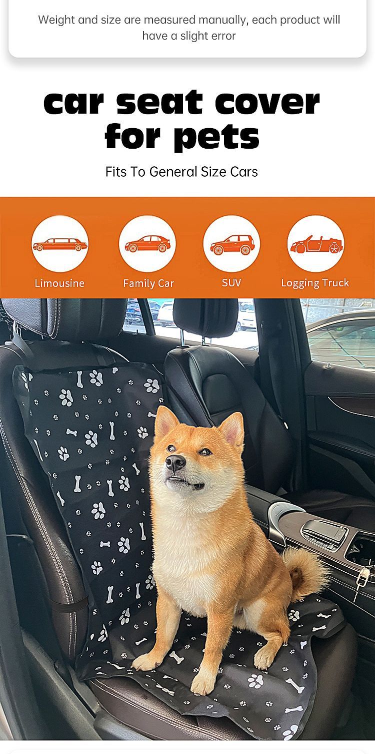PetBlackPawPrintCarMat