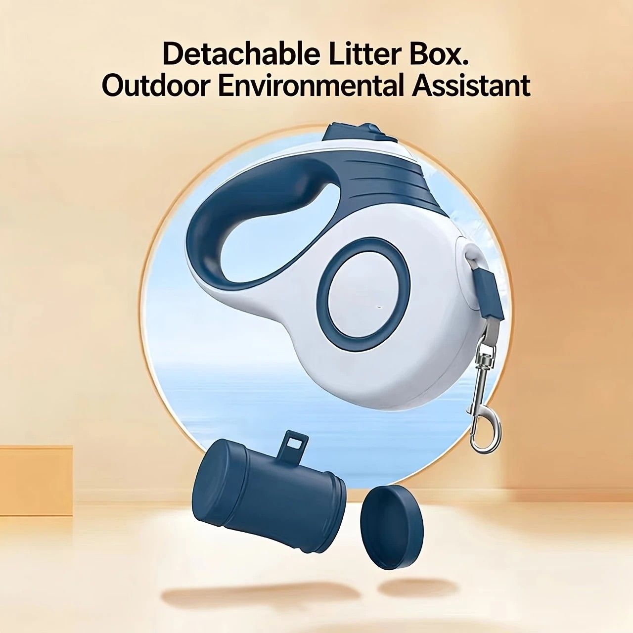 Multi-function Automatic Retractable Pet Leash: High-Strength Anti-Break, One-Click Lock, Comfortable Grip, Eco-Friendly Waste Disposal, 3 Meters/118.11 Inches for Secure Dog Walking(claret-red)