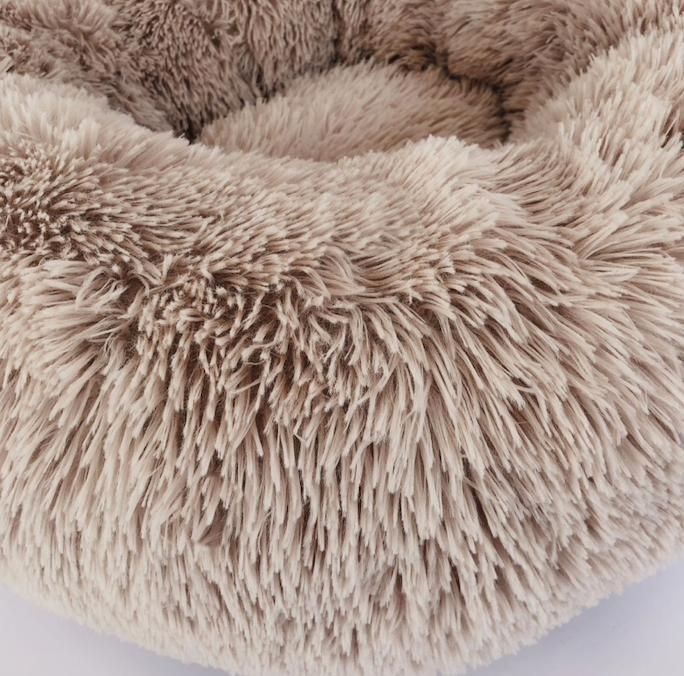 Fluffy Dog Bed Cat Bed 50cm, Dark Grey