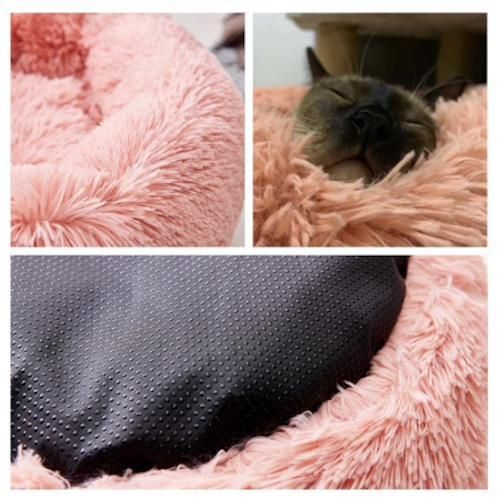 White Fluffy Dog Bed Cat Bed, 60cm