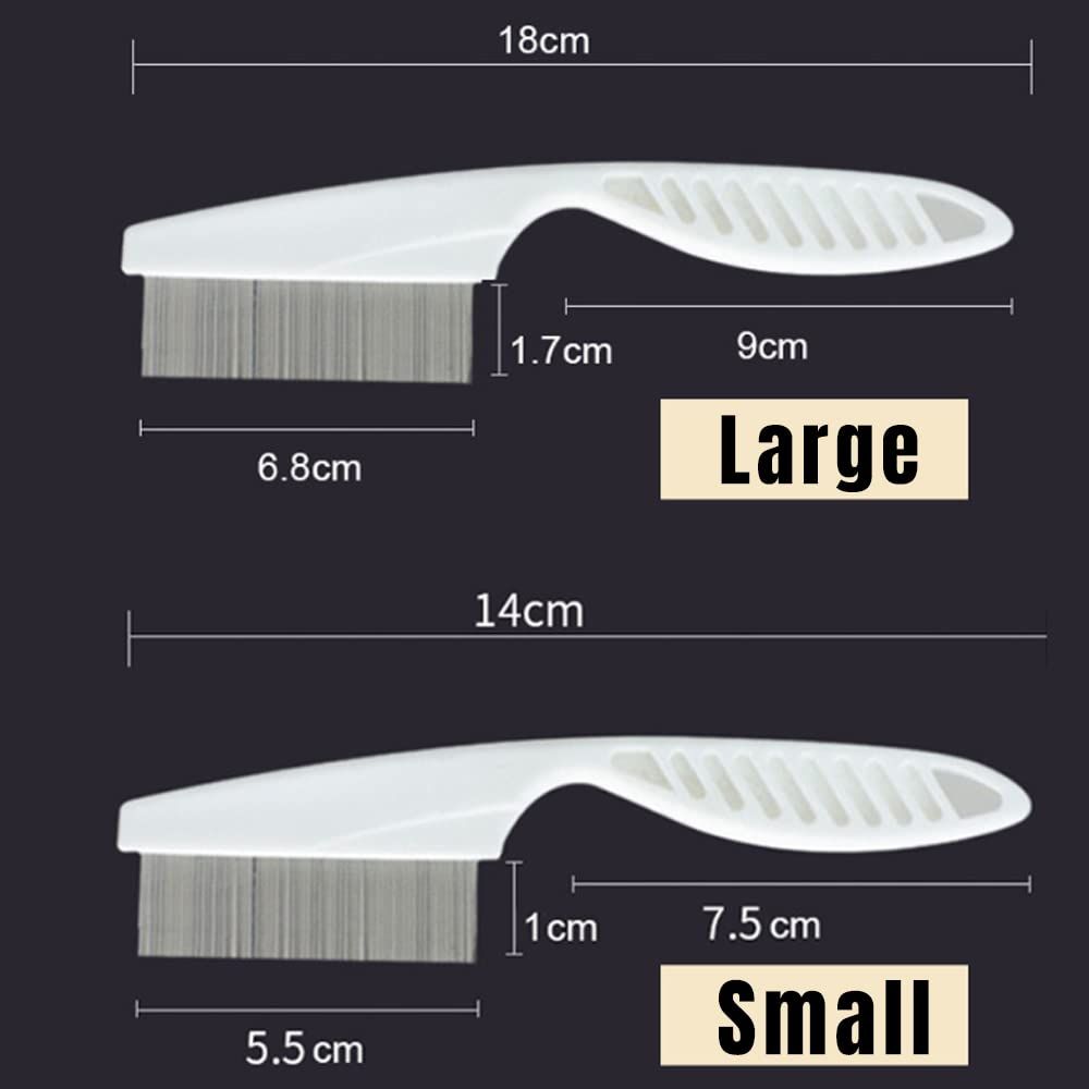Multifunctional Pet Hair Comb, 2023 New Magic Pet Comb Dog Combs for Grooming, Stain Tear Removal Comb Stainless Steel Fine-Tooth Grooming Massage Comb for Dog Cat (1 Pair, Blue)
