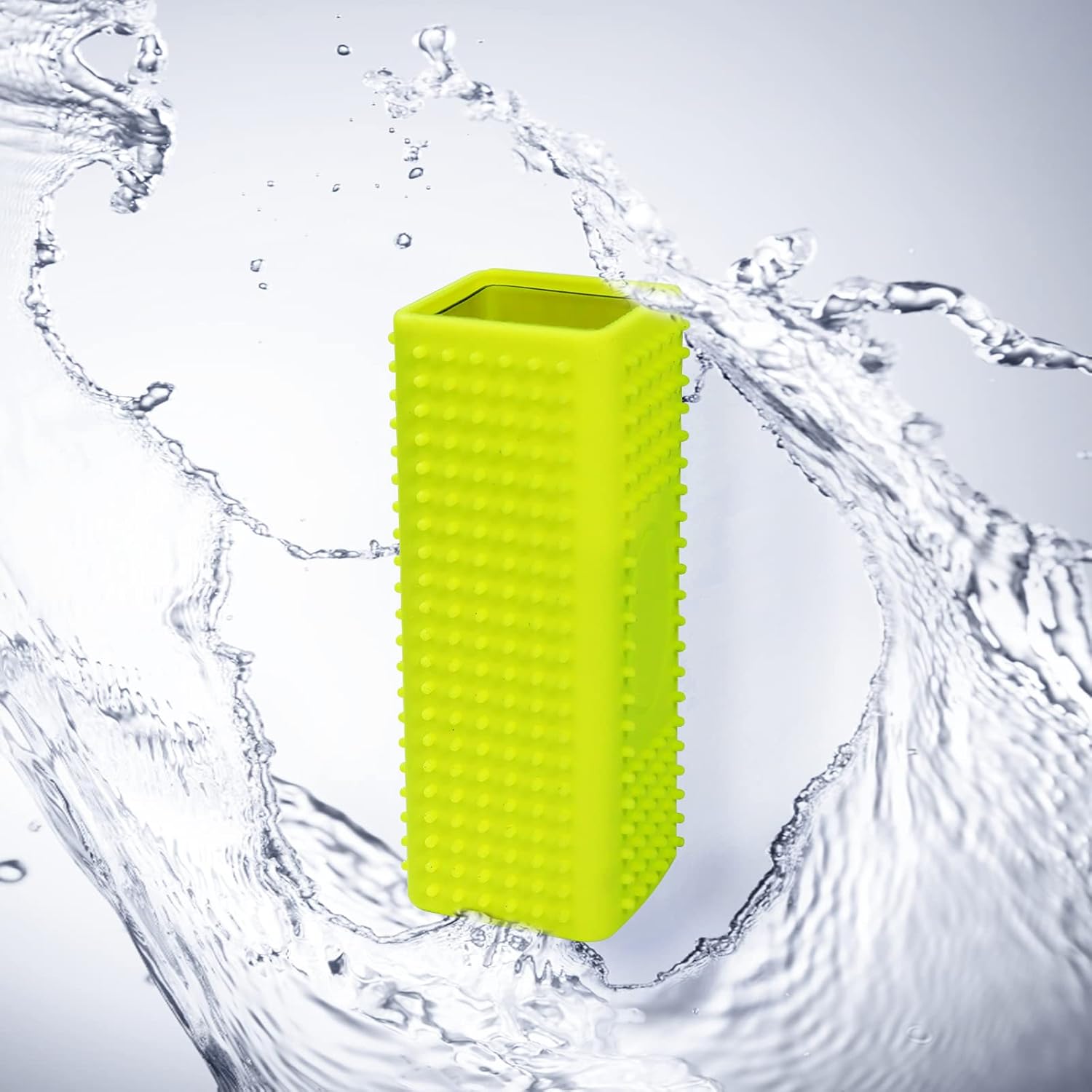 2 PCS Silicone Pet Hair Remover, Reusable Rubber Pet Hair Block Roller Cleaner for Carpet, Couch, Furniture, Car Seats (Orange, Yellow)