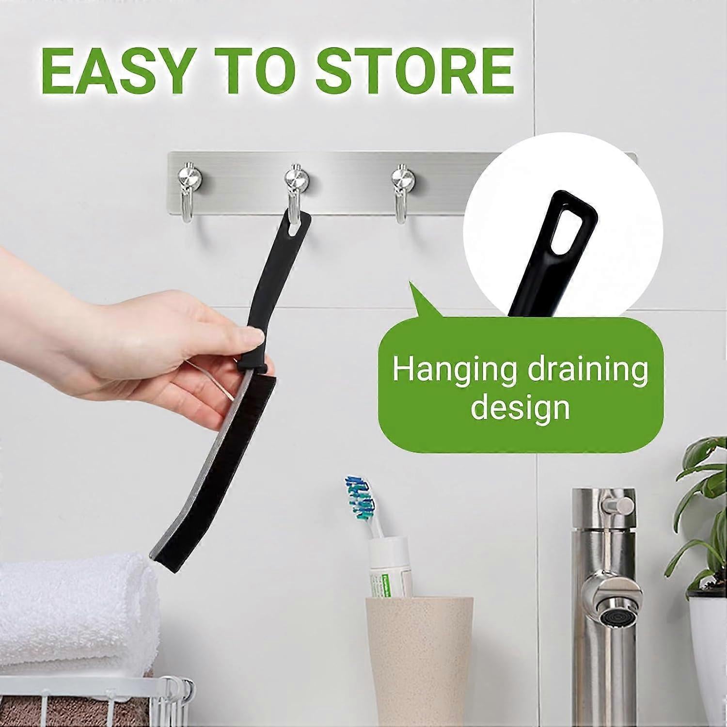 4pcs Gap Cleaning Brushes for Tile, Window & Groove Joints