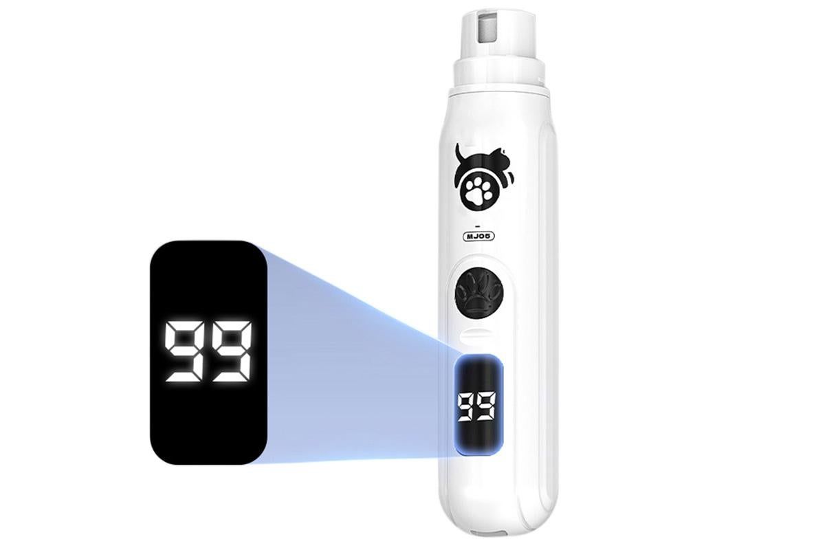 Pet Nail Grinder with LED Display Dog Nail Trimmers With 3 Speeds For Small Large Dogs And Cats