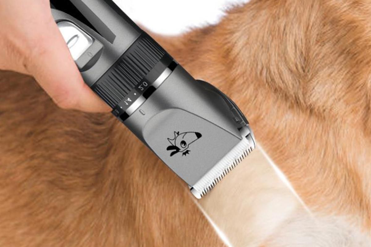 Pet Grooming Clippers Cat Grooming Kit Cordless Low Noise Pet Hair Clipper Trimmer Shaver for Dogs Cats Animals Adjustable Clipper Comb & Detachable Blades Dog Trimmer