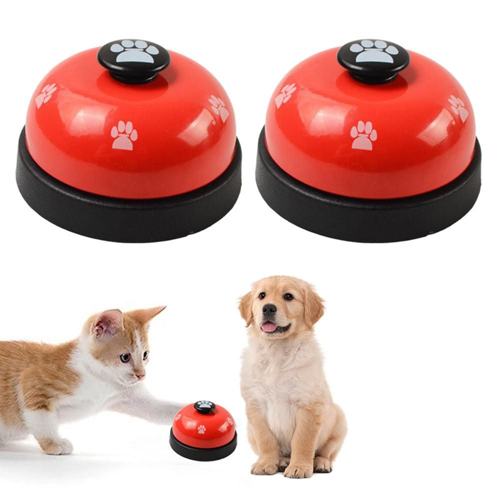 2Pcs Pet Training Bells Dog Cat Training Equipment Interactive Toys White