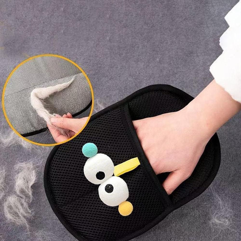 2PCS Static Removal Pet Hair Gloves - Grooming Gloves for Dogs and Cats Indoor Use