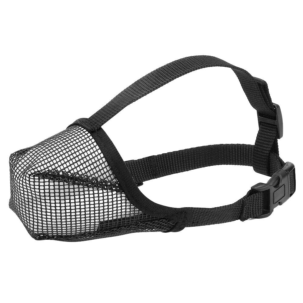 Soft Mesh Covered Dog Muzzle with Adjustable Straps Anti-Biting Breathable Pet Muzzle XL