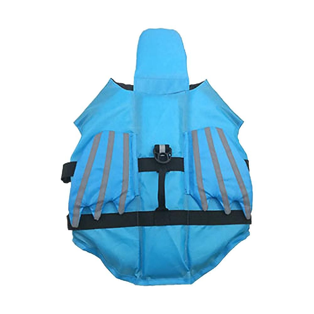 Dog Life Jacket Wings Pet Life Vest Adjustable Dog Flotation Swim Vest Blue - L