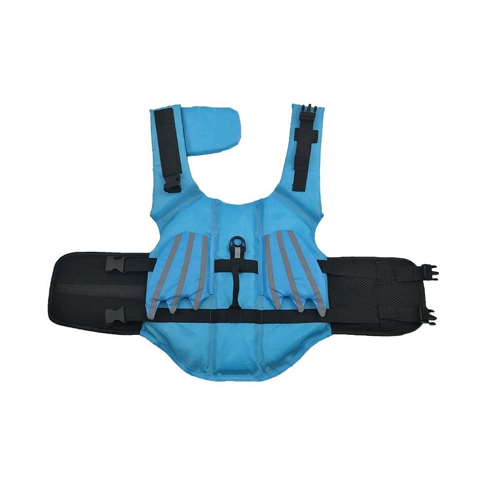 Dog Life Jacket Wings Pet Life Vest Adjustable Dog Flotation Swim Vest Blue - XL
