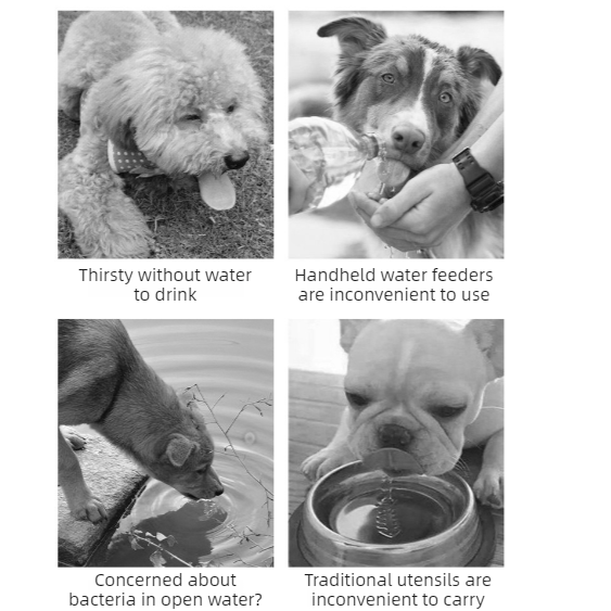 All-in-One Water and Food Pet Travel Cup, Portable Water Dispenser for Dogs and Cats – Yellow