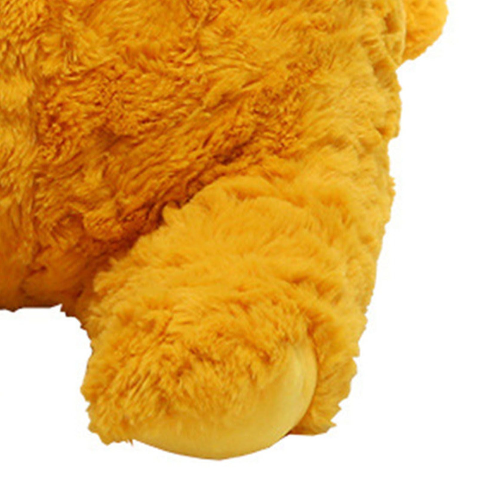Cat Plush Toy Cute Soft Skin Friendly Fluffy Staring Short Plush Cat Hugging Sleeping Pillow for Home Brown