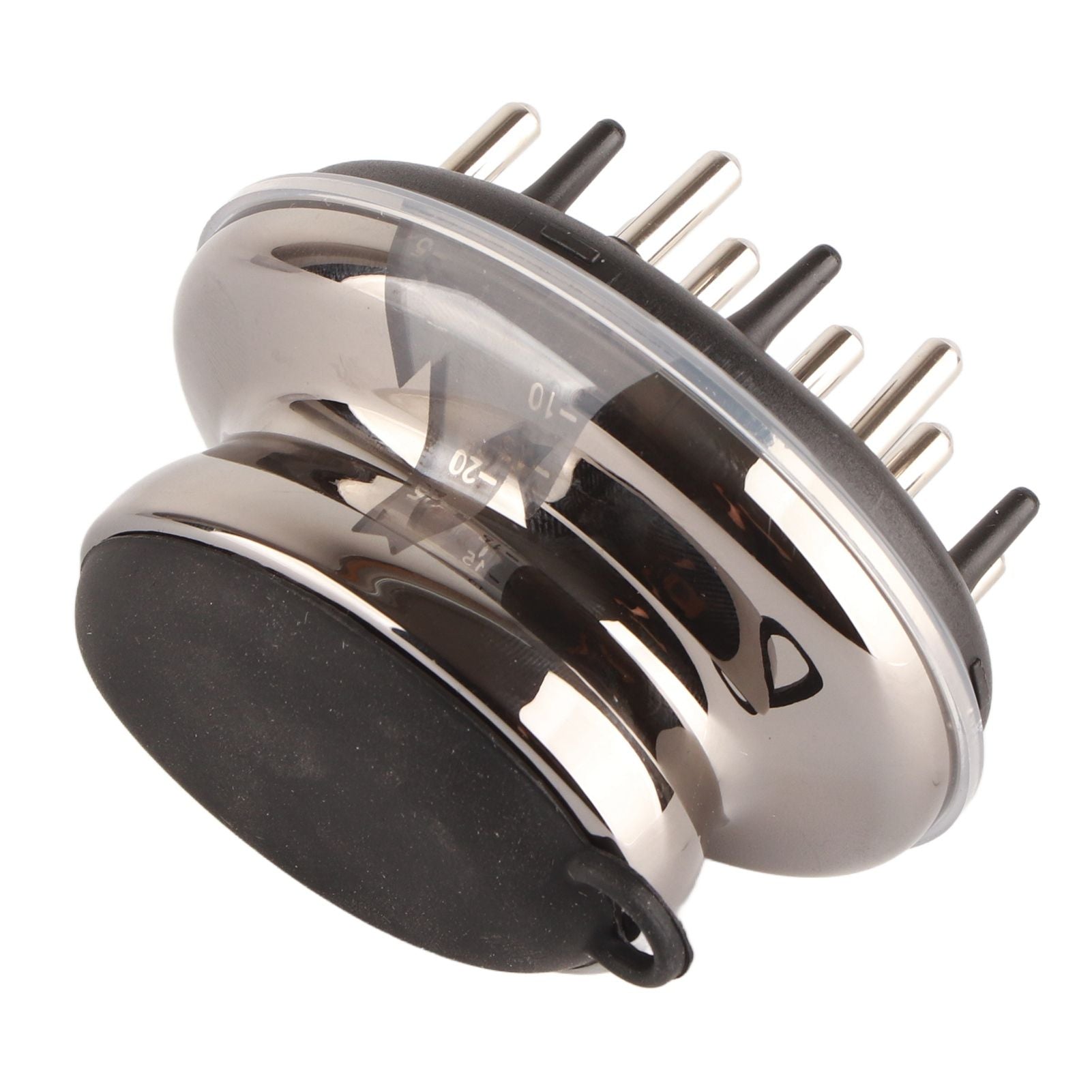 Scalp Applicator Comb Perspective Scale Window Design Ergonomic Essential Oil Resistant Scalp Massager BrushGrey