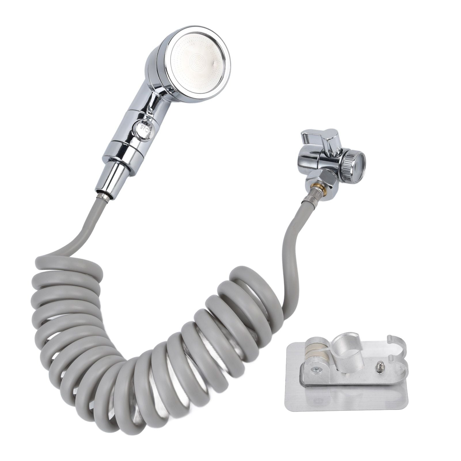 Sink Shower Sprayer Stretchy Hose Adjustable Mode Faucet Sprayer Attachment for Shampooing Pet Bathing