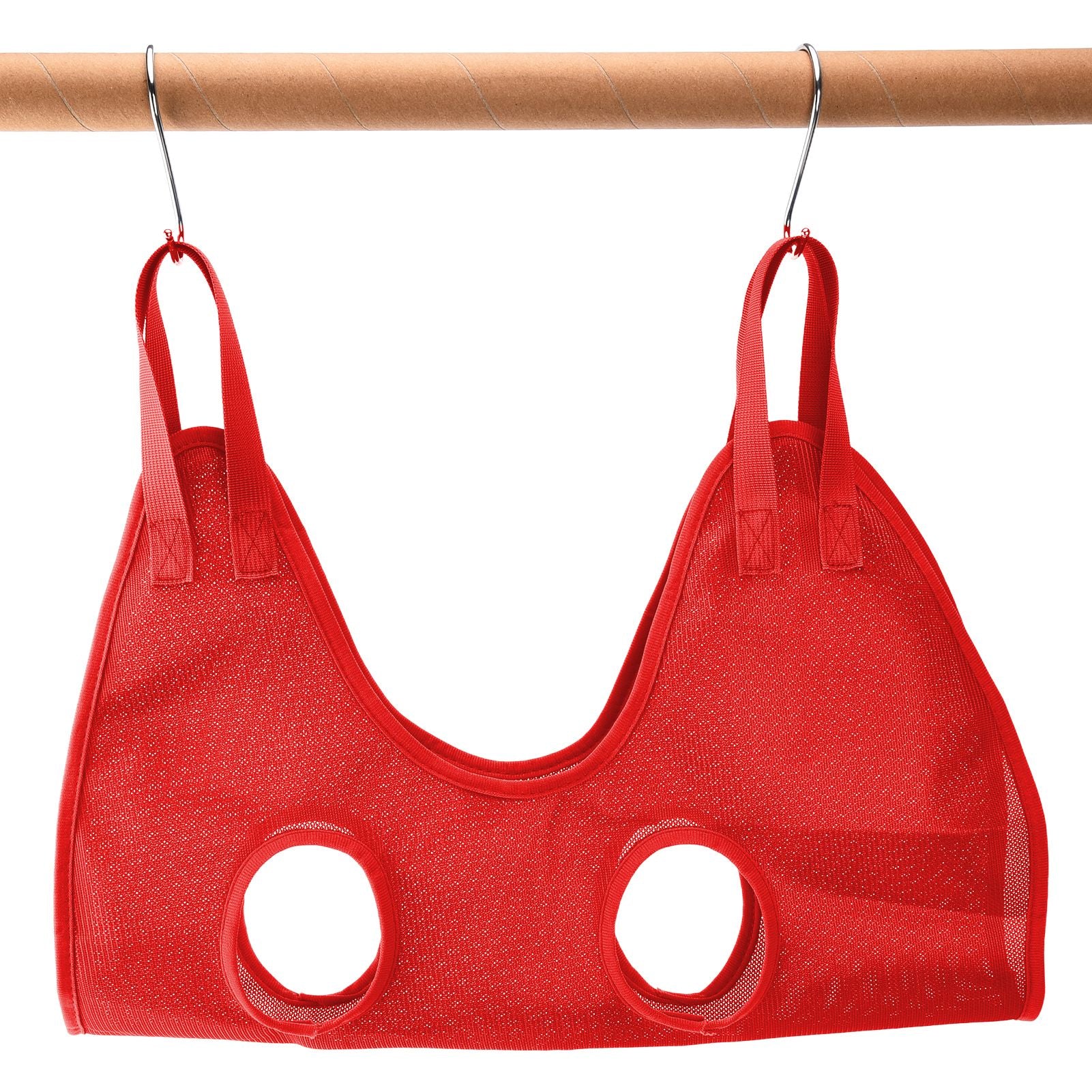 Dog Grooming Sling Multifunctional Pet Grooming Hammock Helper for Bathing Washing Grooming and Trimming NailRed M