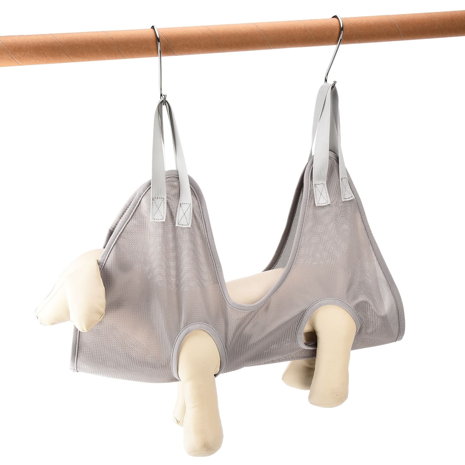 Dog Grooming Sling Multifunctional Pet Grooming Hammock Helper for Bathing Washing Grooming and Trimming NailGrey L