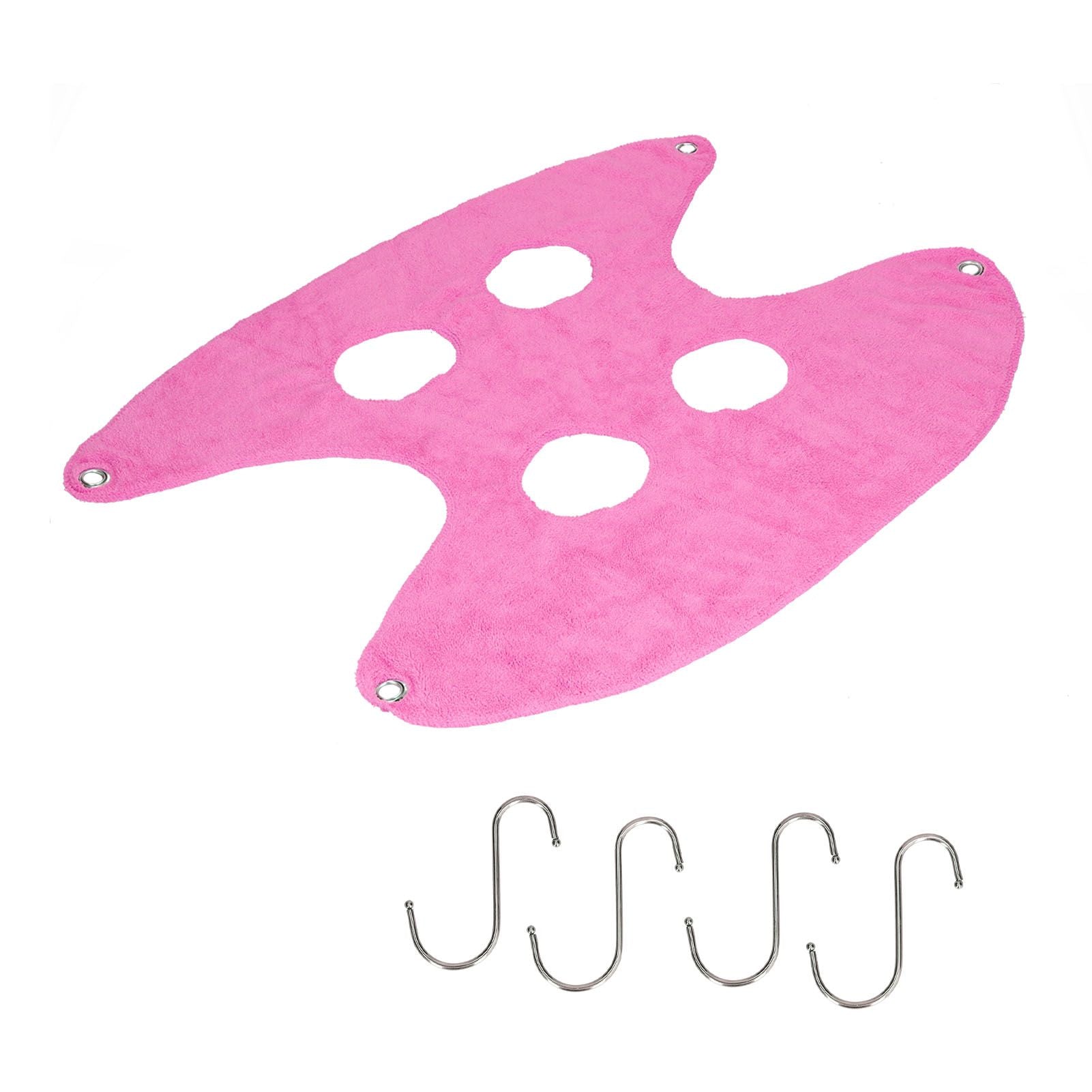 Pet Grooming Sling Dog Grooming Sling Hammock Helper for Bathing Washing Nail ClippingS Rose Red