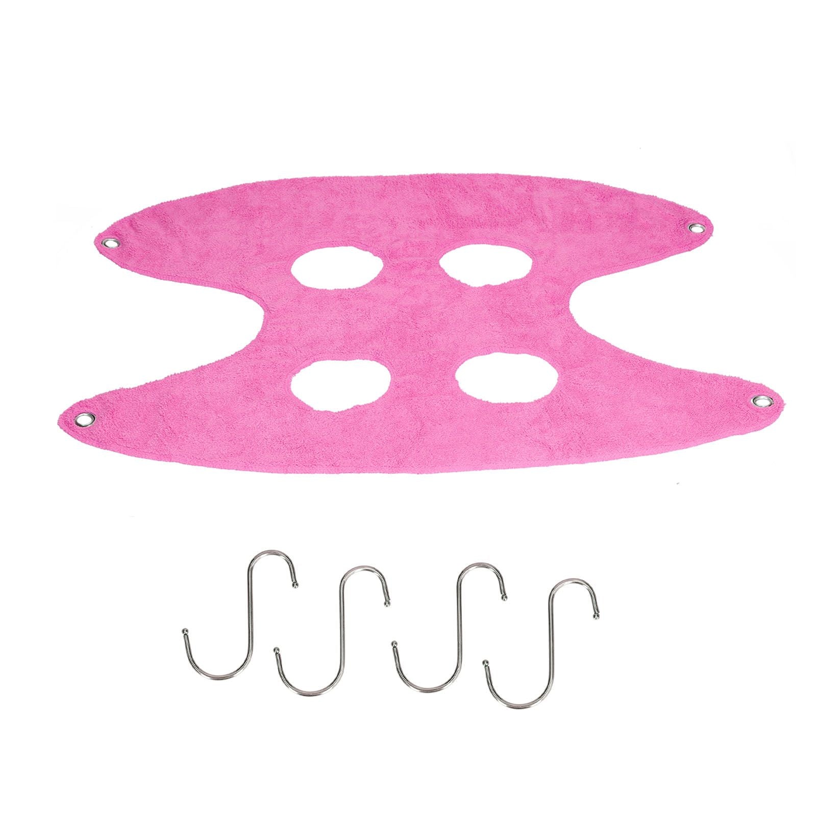Pet Grooming Sling Dog Grooming Sling Hammock Helper for Bathing Washing Nail ClippingS Rose Red