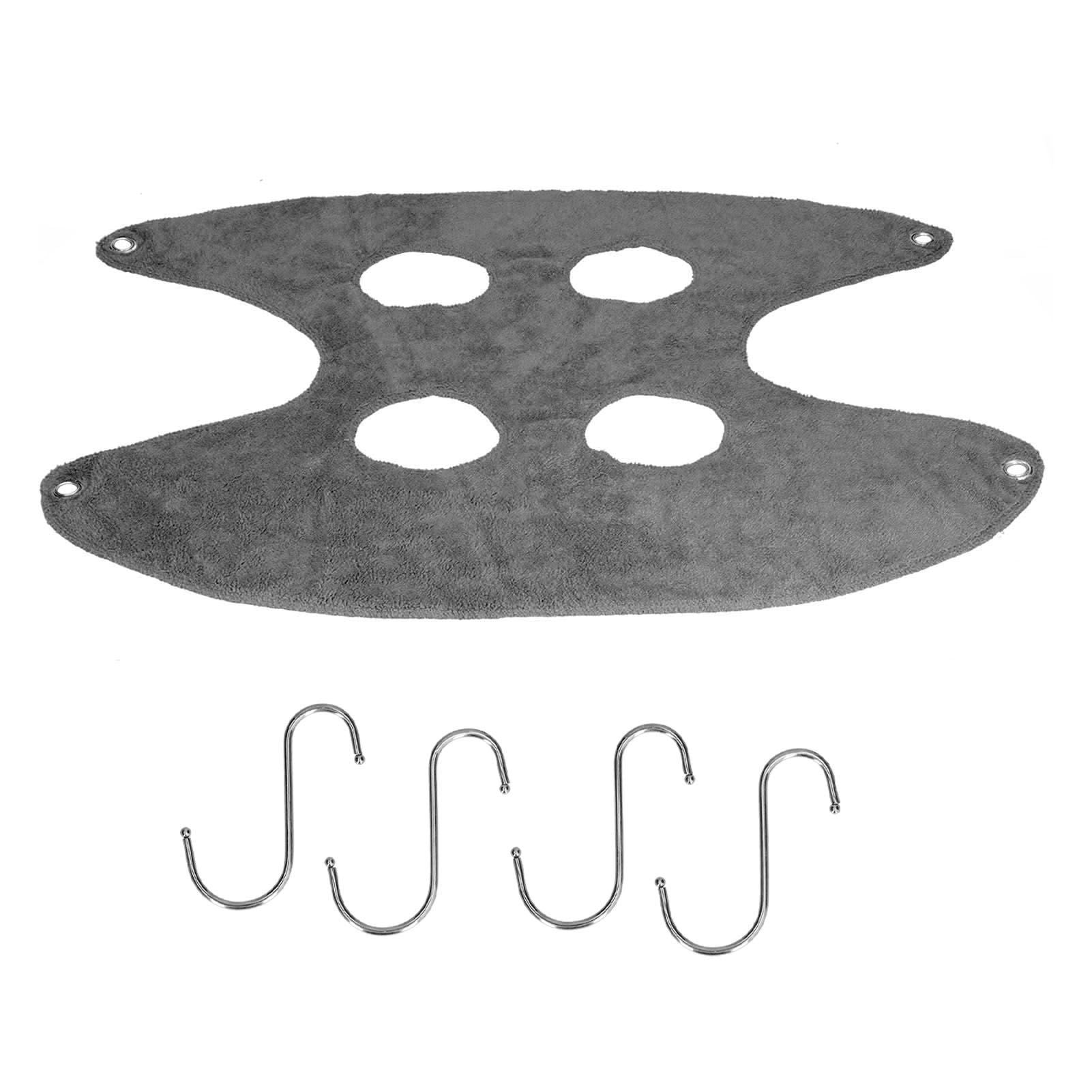 Pet Grooming Sling Dog Grooming Sling Hammock Helper for Bathing Washing Nail ClippingS Grey