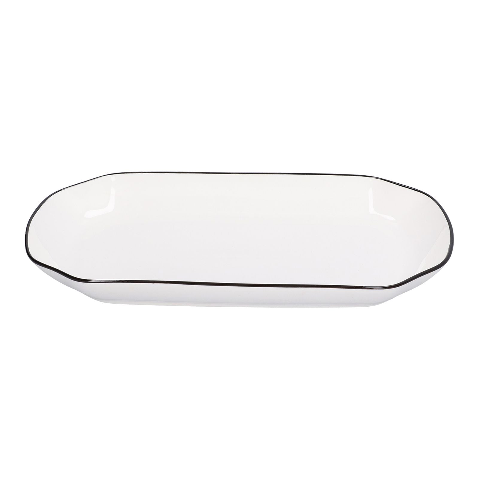 12in Dinner Plate Dish 550ml White Ceramic Noodle Soup Fish Plate Kitchen Tableware for Restaurant