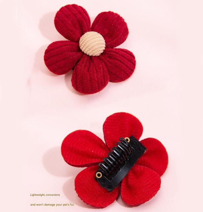 Size L Bee Fleece Hoodie Jumper for Small Dogs & Cats with 5 Hair Clips - Winter Warm Pet Apparel Australia
