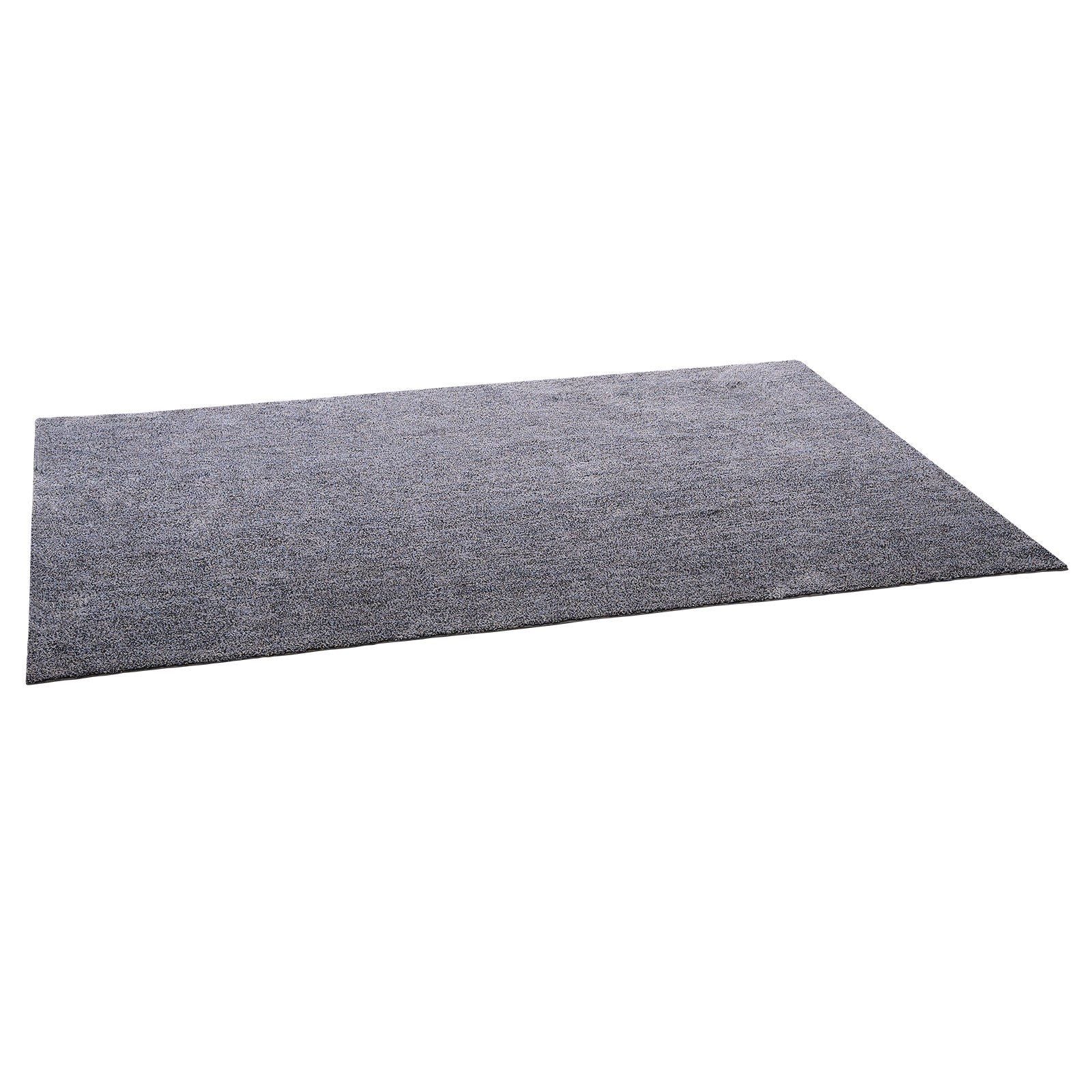 Indoor Plush Area Rugs, 2.44 x 3.05m Plush Carpet, Area Rugs Furry with Long Plushs Pile, Thick & Durable High-Pile Rug for High-Traffic Areas, Non-Shedding & Non-Slip Backing, Blue-Gray
