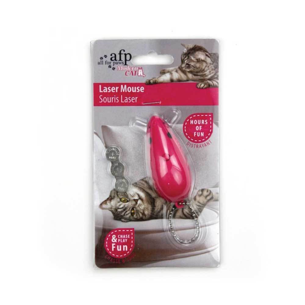 LED Cat Mouse Light Pointer Toy Pink Kitten Interactive Chase Play All