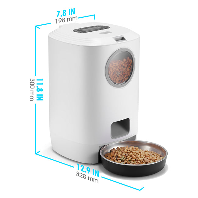 YES4PETS 4.5L Visible Automatic Digital Pet Dog Cat Feeder Food Bowl Dispenser