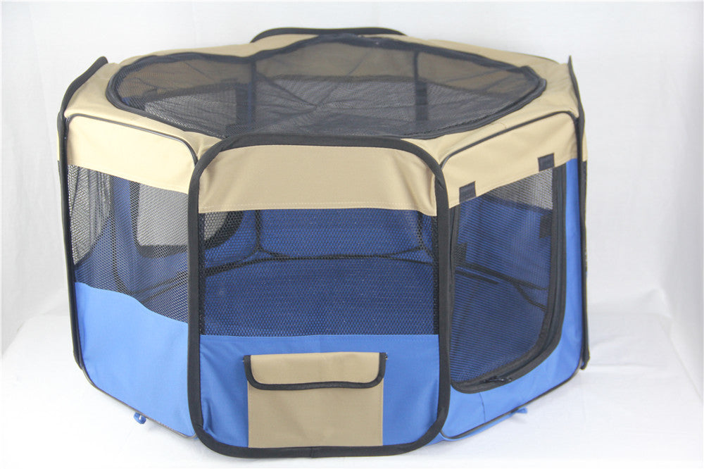 YES4PETS Small Blue Dog Cat Puppy Rabbit Guinea Pig Cage Cat Soft Playpen