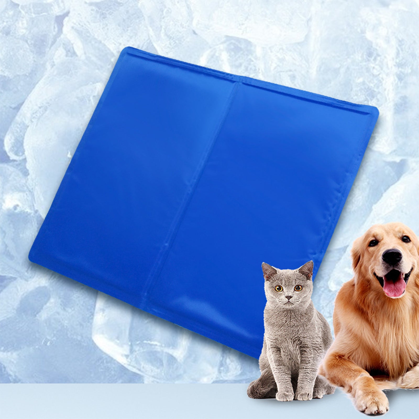 Pawfriends Summer Pet Ice Cushion Dog Cat Cooling Multi Functional Comfortable Cushion L