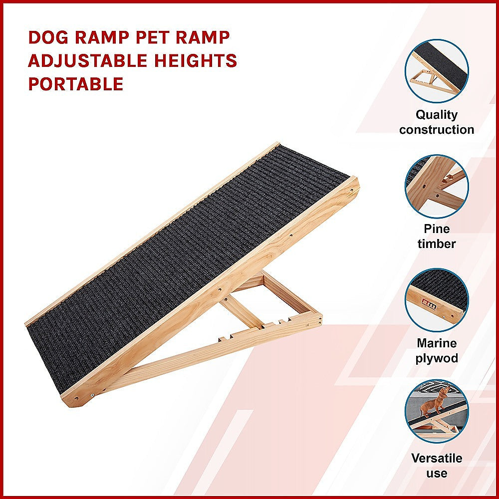 Dog Ramp Pet Ramp Adjustable Heights Portable Petsby | Pet Essentials